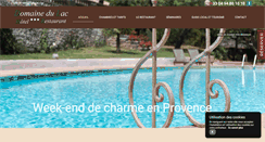 Desktop Screenshot of hoteldomainedulac.com