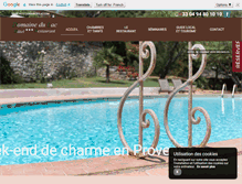 Tablet Screenshot of hoteldomainedulac.com